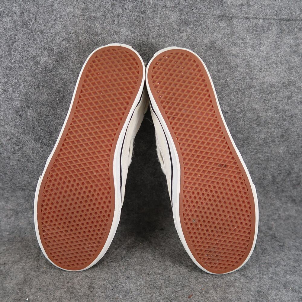 Vans Shoes Womens 7 Boat Shoe Sneakers Canvas White Casual Two Eye Trainer White - Picture 9 of 12